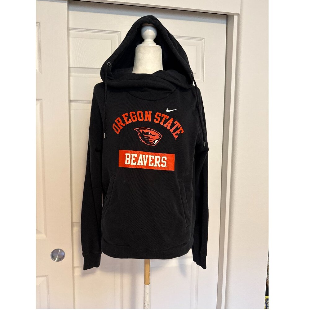 Nike Oregon State Beavers women's black cross neck pullover hoodie size M